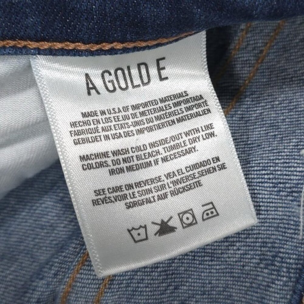 AGOLDE PREMIUM Women's Jeans Size 24 Flare Distressed Raw Hem USA MADE A041-2077 - Picture 12 of 12
